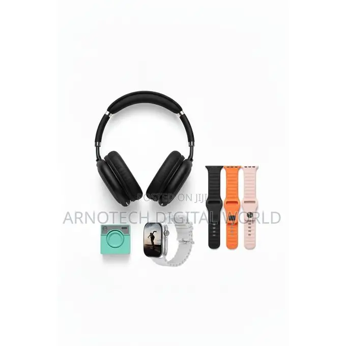 It40 Smart Watch With Headphones, 4 Straps and Bluetooth Speaker