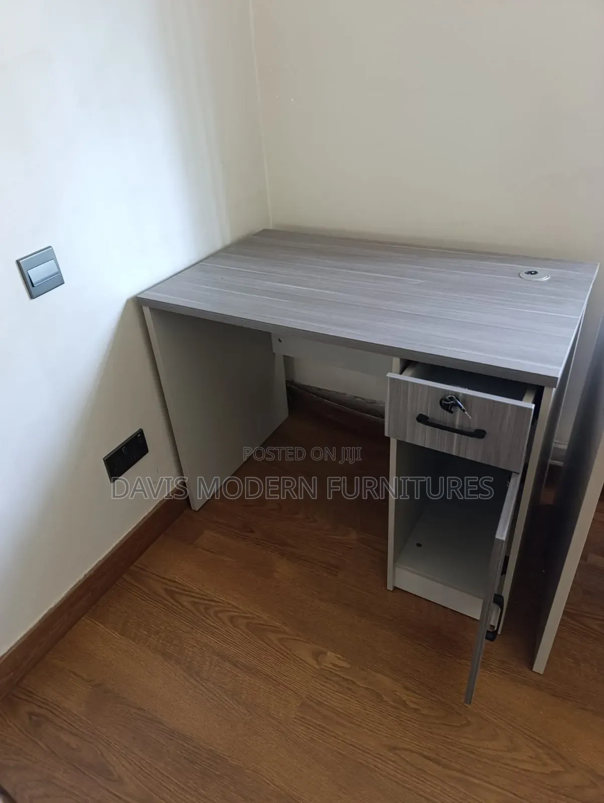 Gray Wooden Office Desk