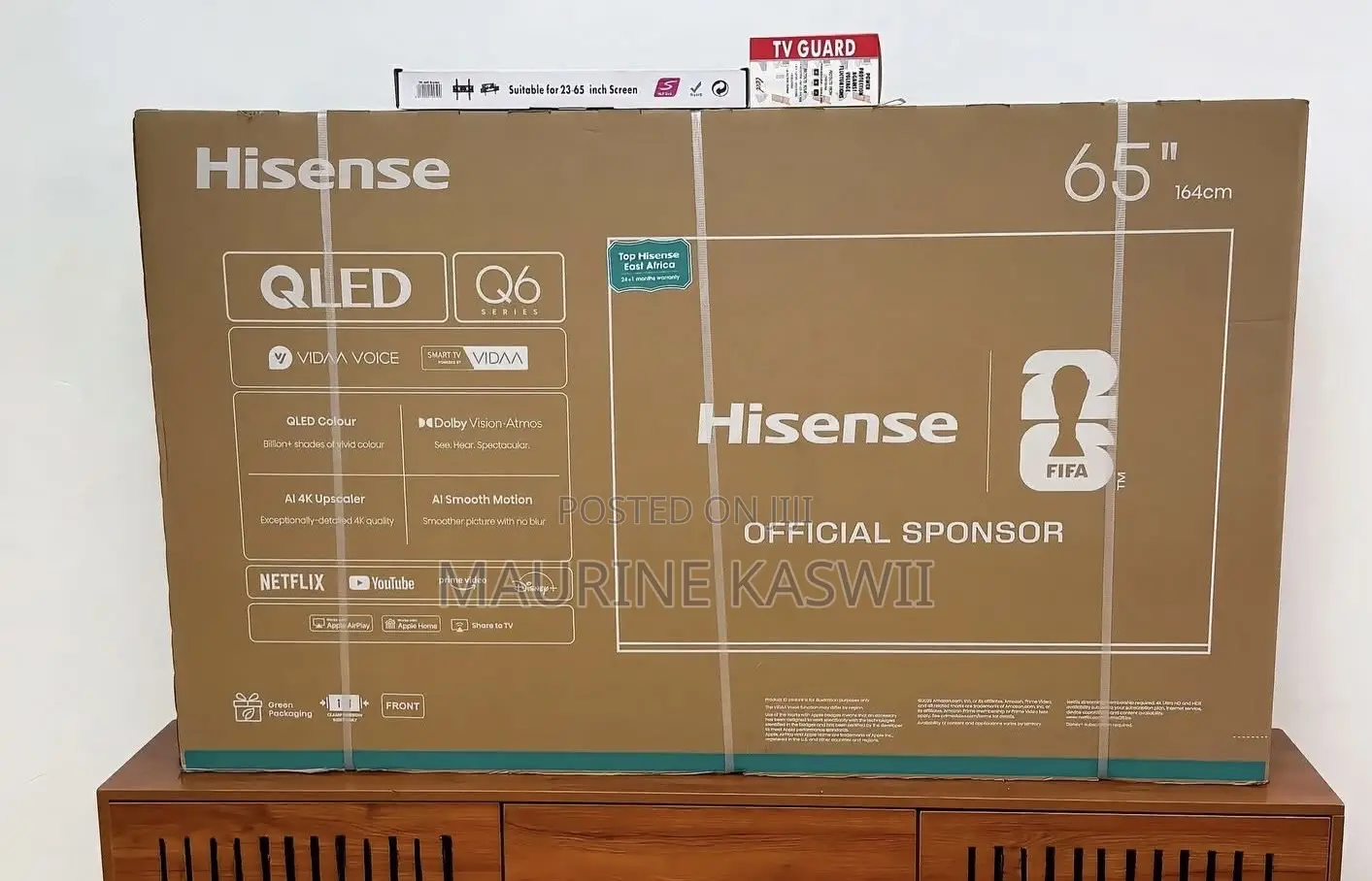 Hisense 65 Inch Q6q Qled Vidaa Smart Tv