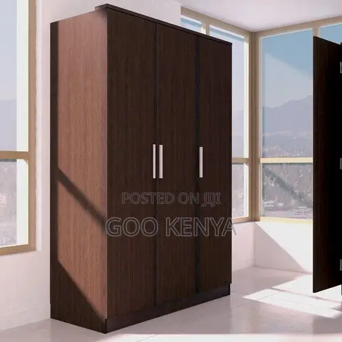 Home Clpset; High-End 3 Door Wooden Storage Wardrobe