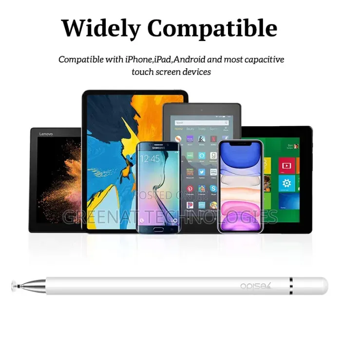 Yesido St02 Universal Captive Stylus Pen 2 in 1 – White
