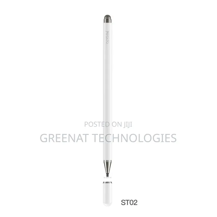 Yesido St02 Universal Captive Stylus Pen 2 in 1 – White