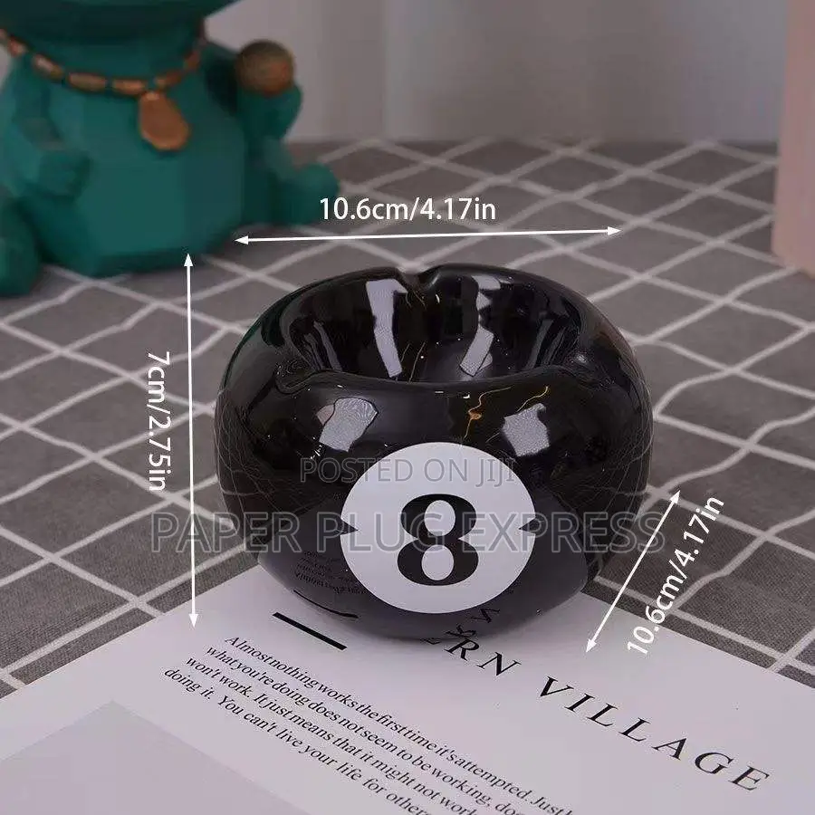 Classic Ceramic Tabletop Ashtray - Classic Ball 8