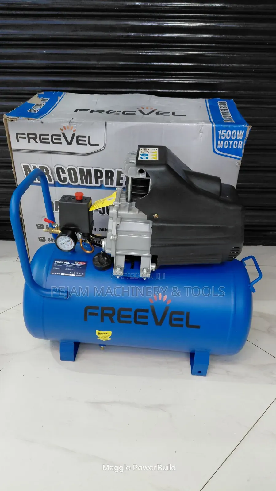 Freevel 50l 1500w/2hp Electric Direct Compressor 8 Bar