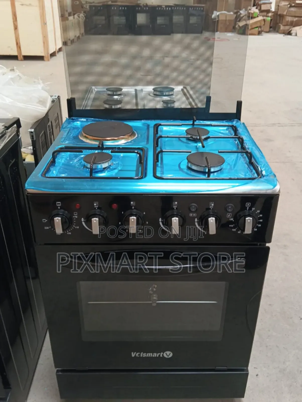 Volsmart Efficient 3 Gas + 1 Electric Cooker Cooker, 50 by 55