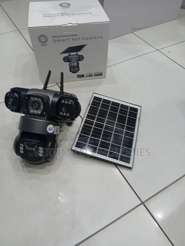 Night Vision Activated Ultra Hd 4g PTZ Triple Lens Solar Camera