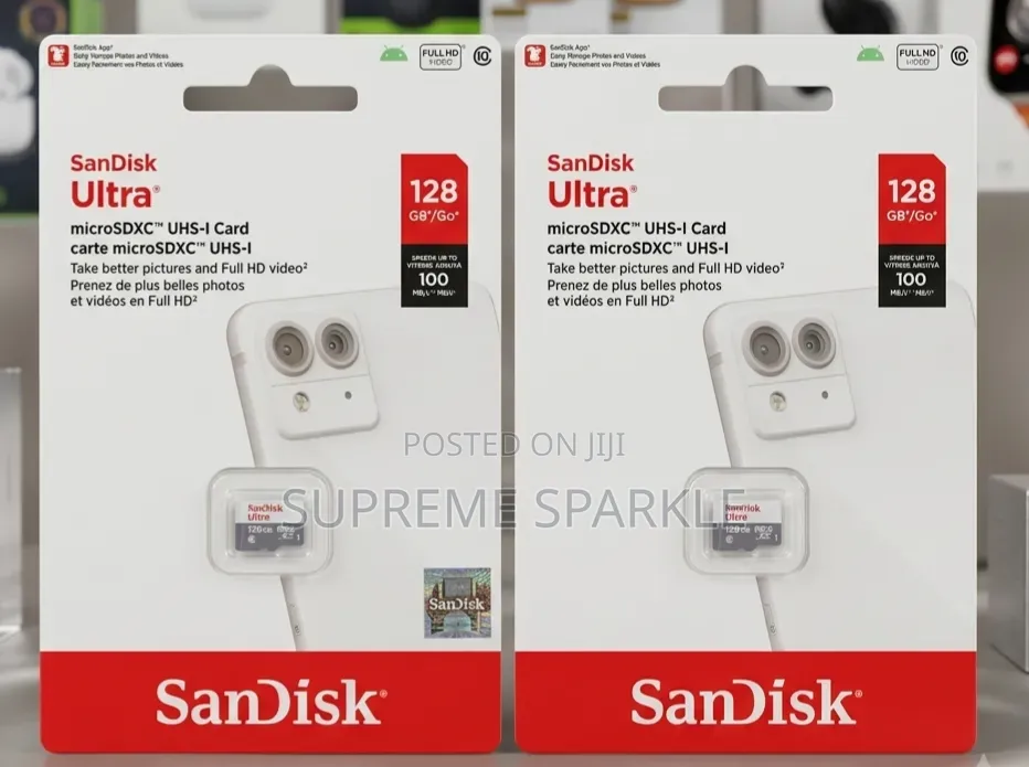 Sandisk Ultra 128gb Microsdxc Uhs-I Cards Memory Card.