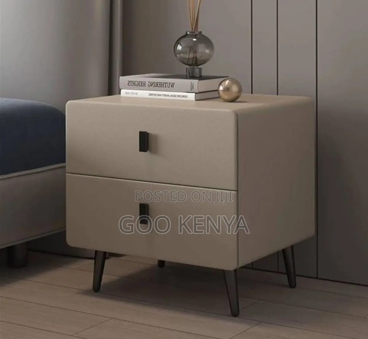 Bedside Table; Premium Wooden Nightstand With Multiple Storage Drawers
