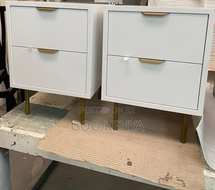 Bedside Table; Premium Wooden Nightstand With Multiple Storage Drawers