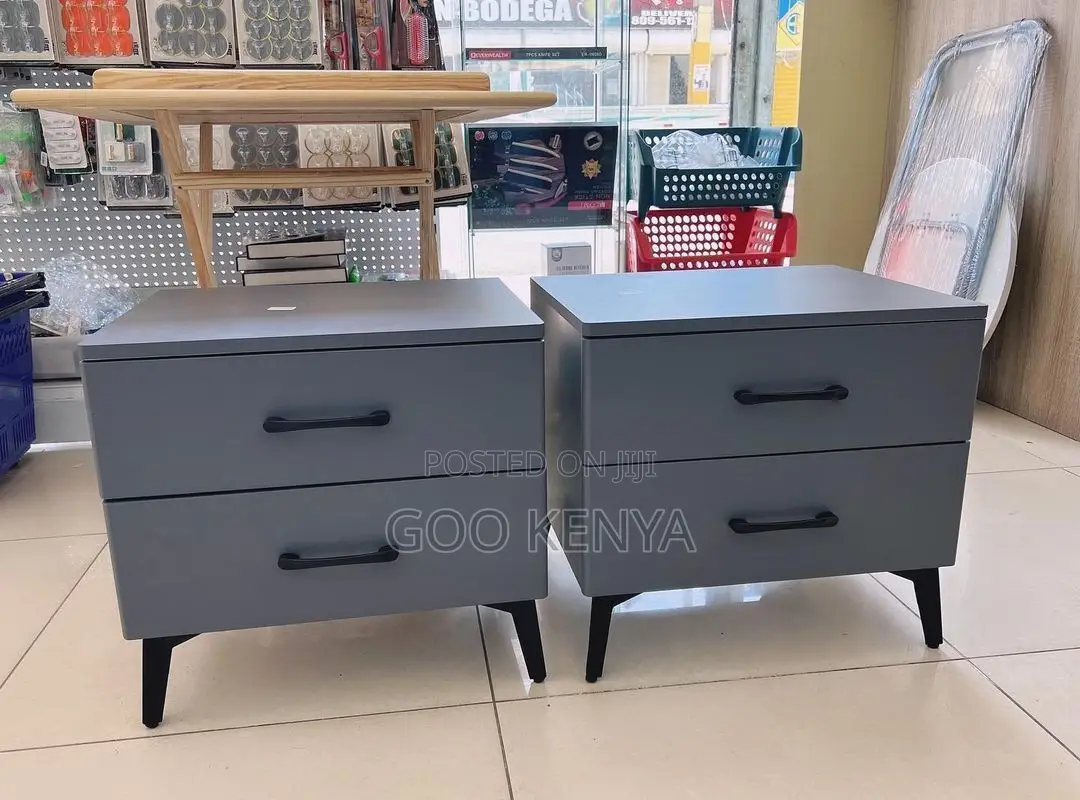 Bedside Table; Premium Wooden Nightstand With Multiple Storage Drawers