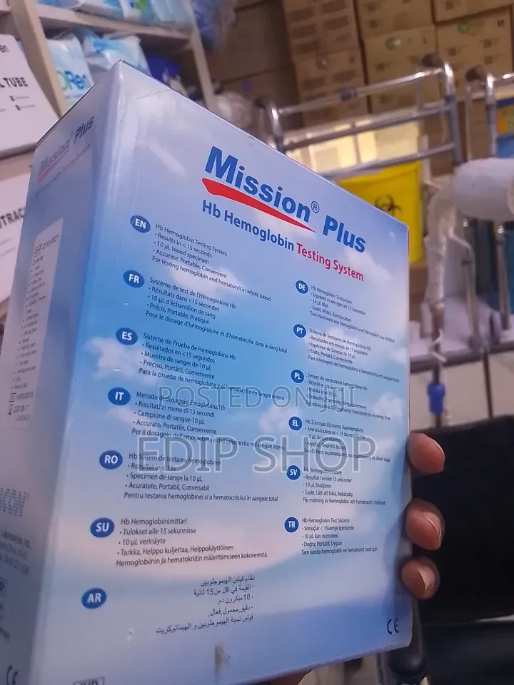 Portable Hb Testing Mission Plus Machine