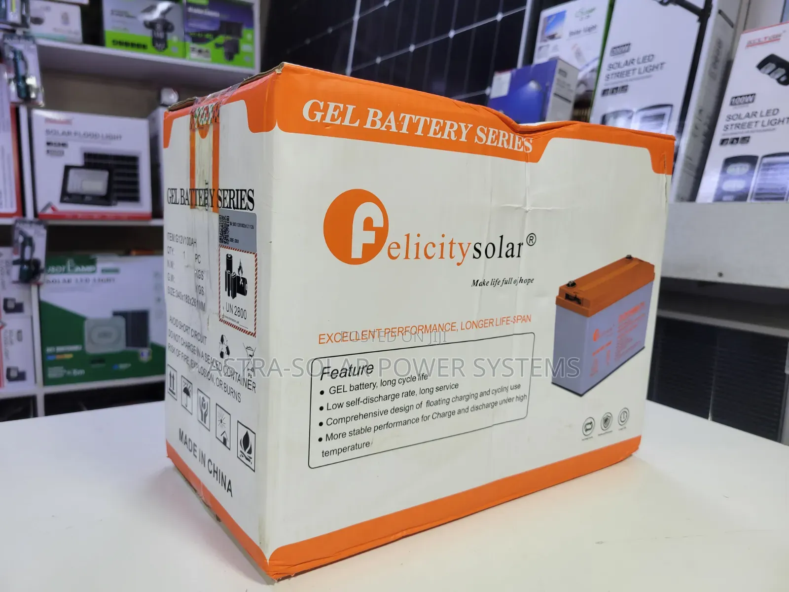 Felicity 12v 100ah Gel Battery
