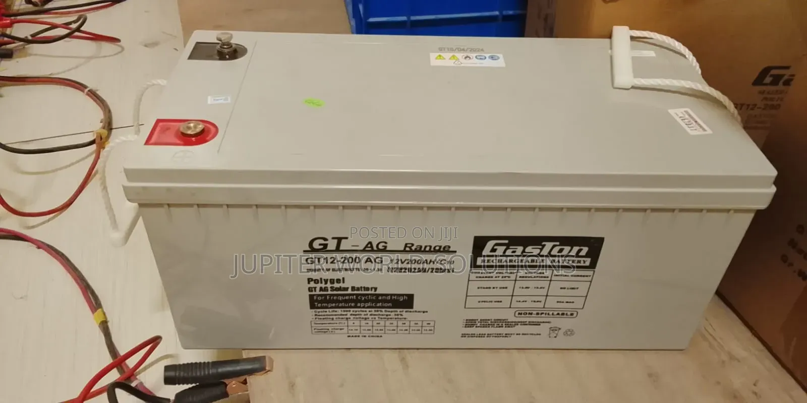 Gaston 200ah 12v Gel Battery