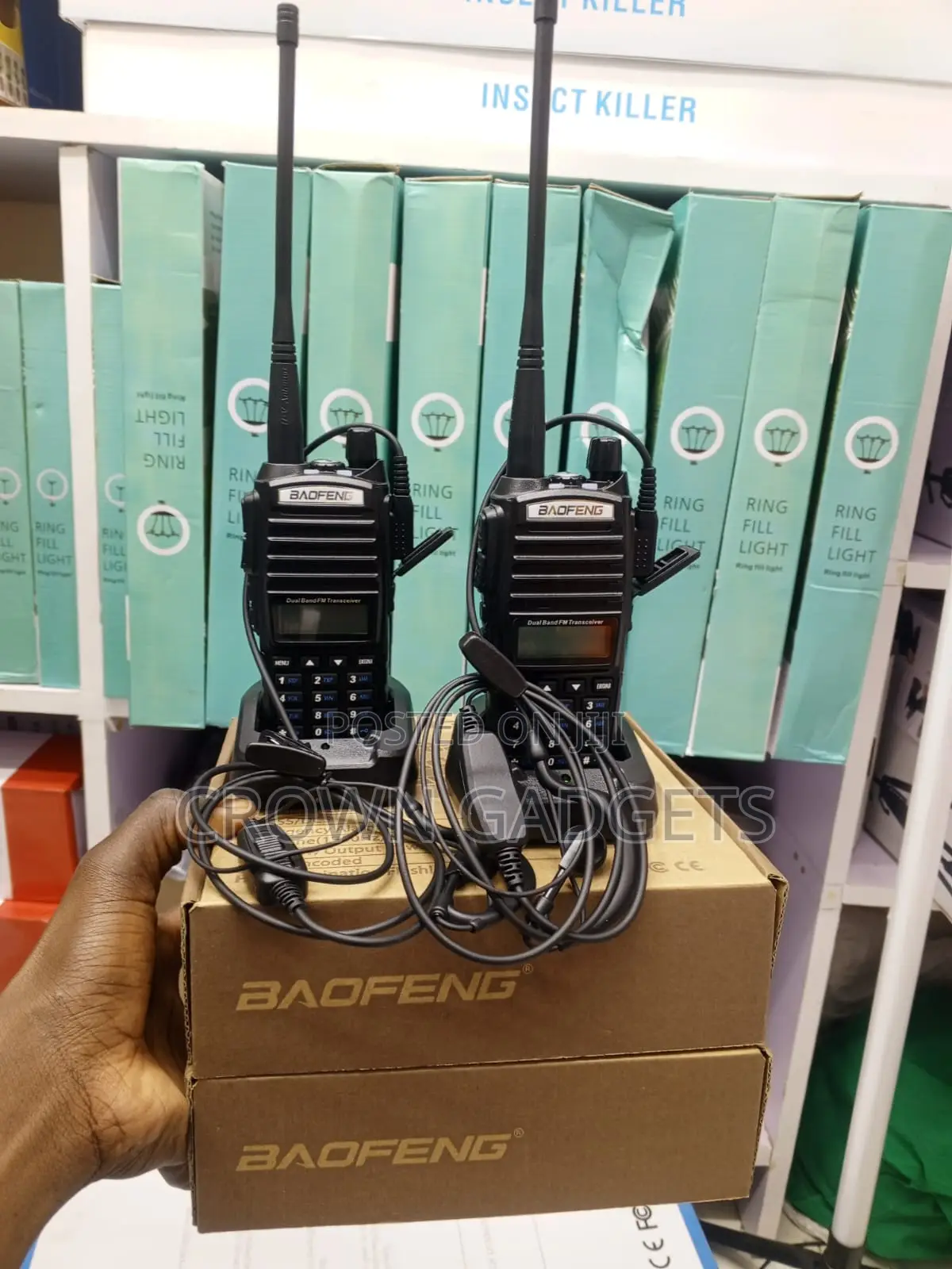 Baofeng Uv82 Rechargeable Walkie Talkie With Accessories