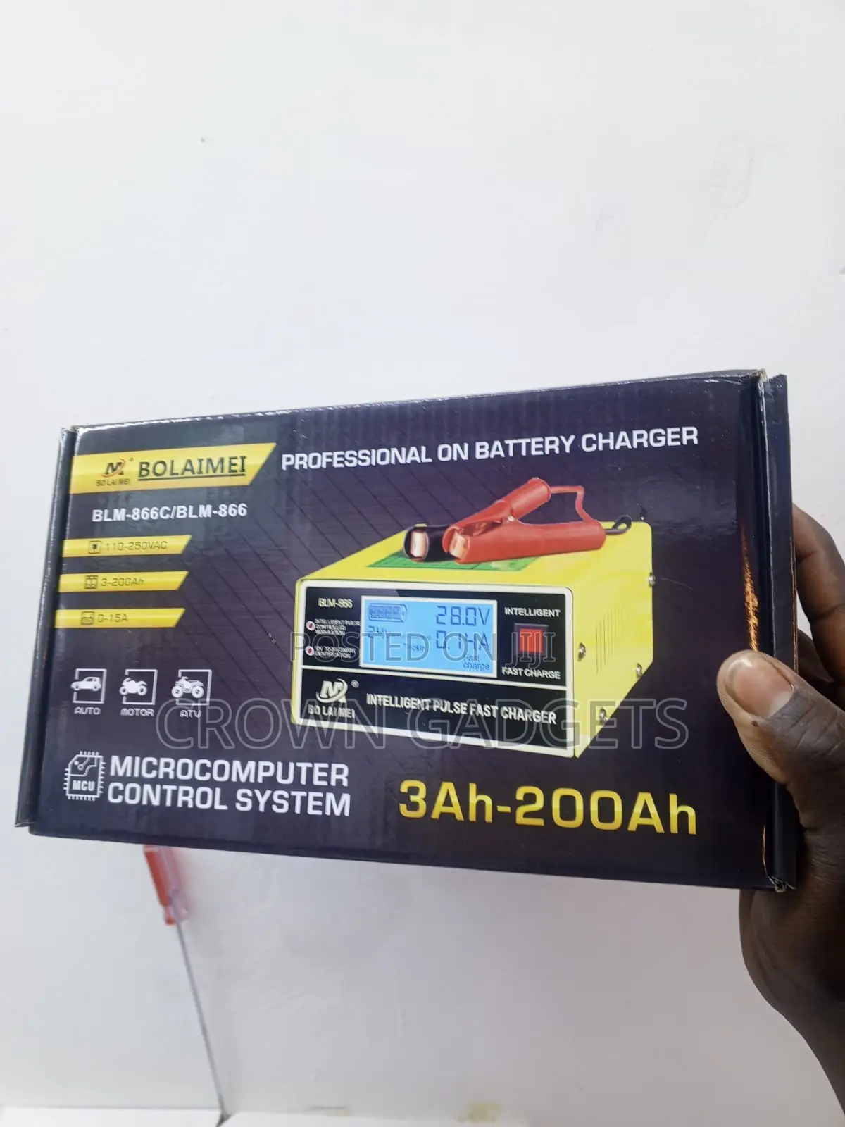 BLM-866c Smart Lead Acid Battery Charger 3ah to 200ah