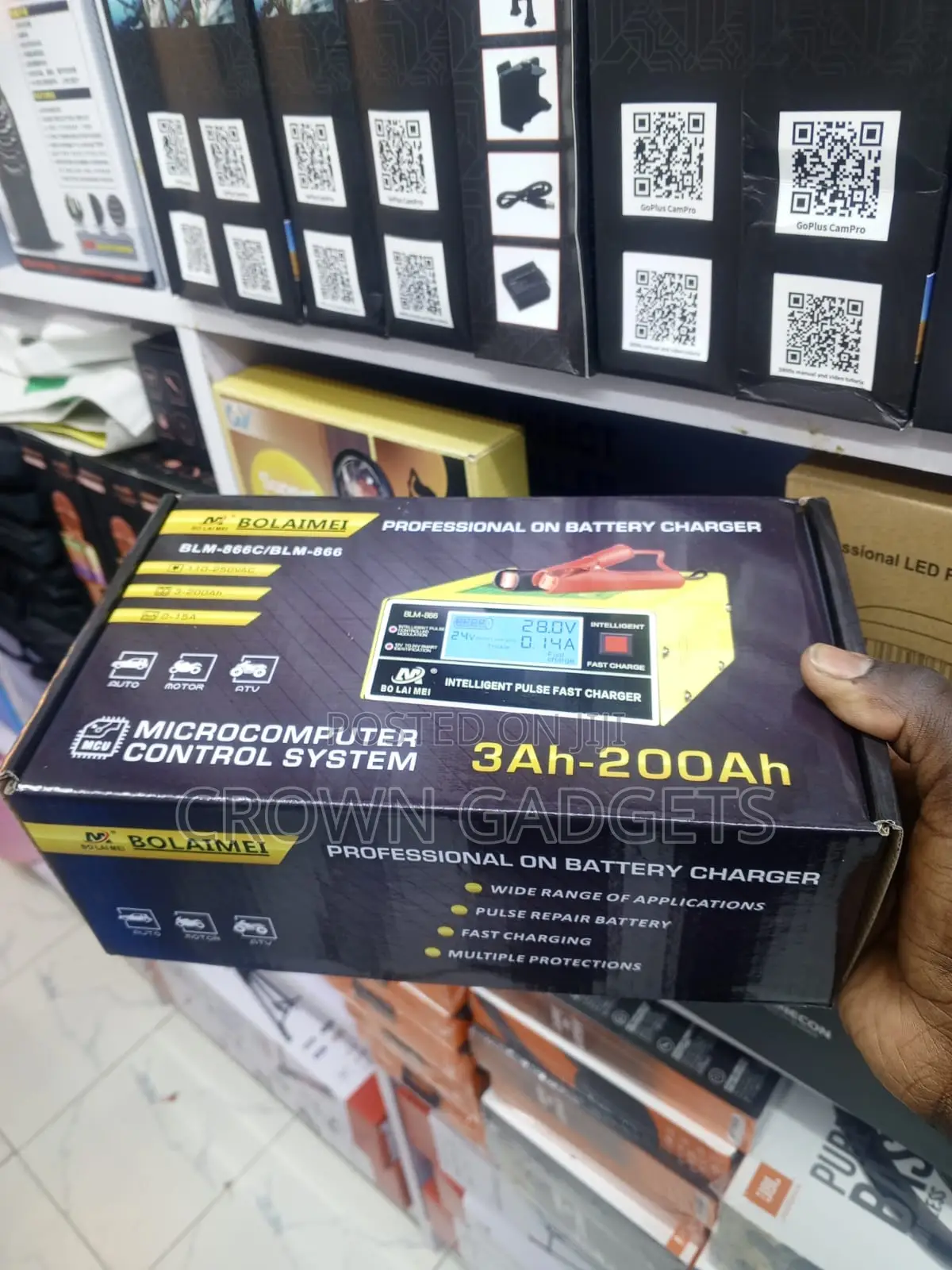 BLM-866c Smart Lead Acid Battery Charger 3ah to 200ah