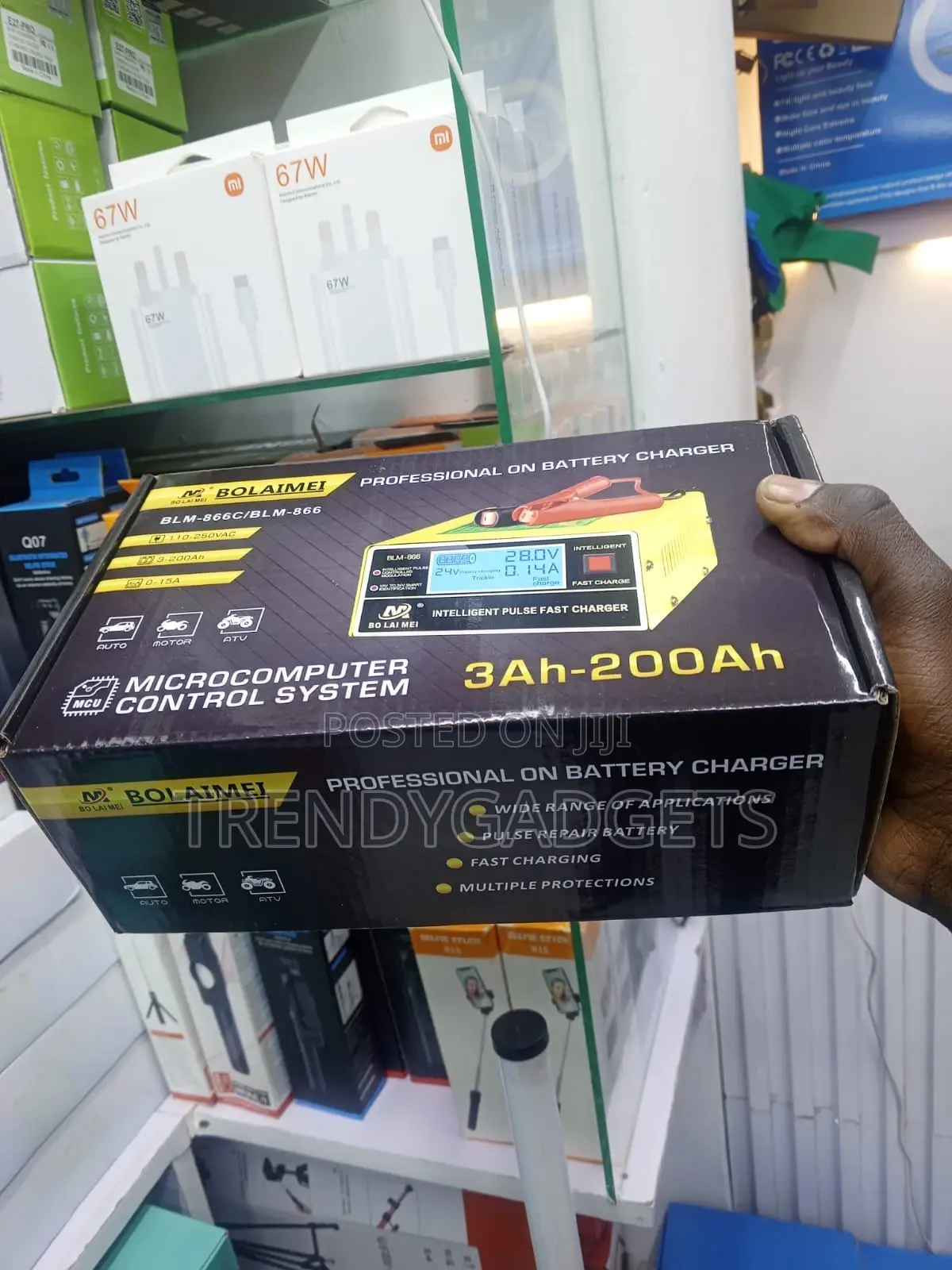 BLM-866c Pulse Repair Charger for Car and Motorcycle Battery