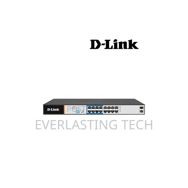 D-Link DGS-F1210-18ps-E 16-Port Gigabit Long Range 250m Poe