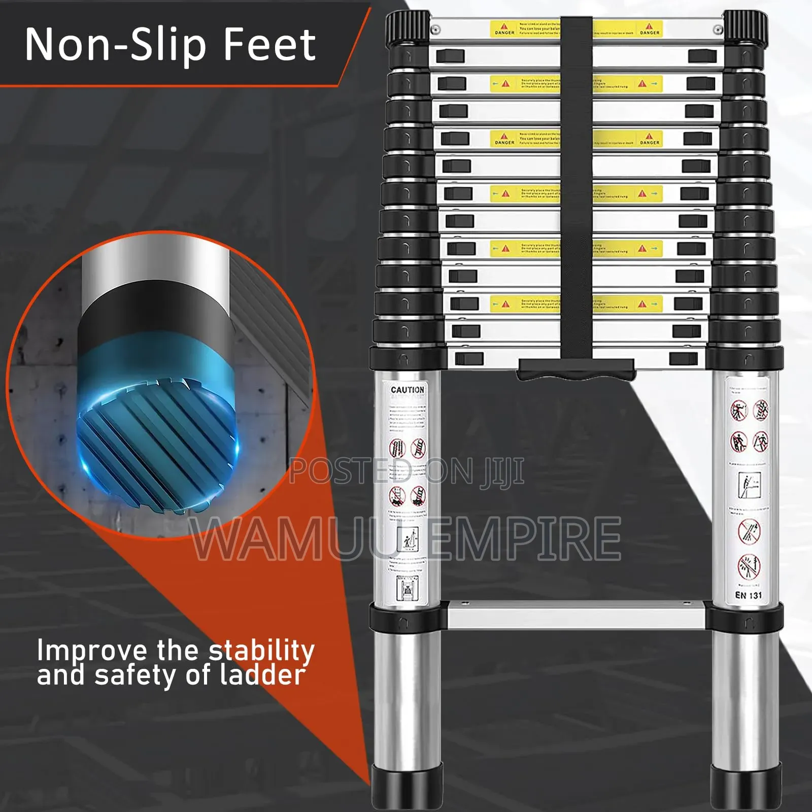 (16.4-Foot) Single Telescopic Ladder