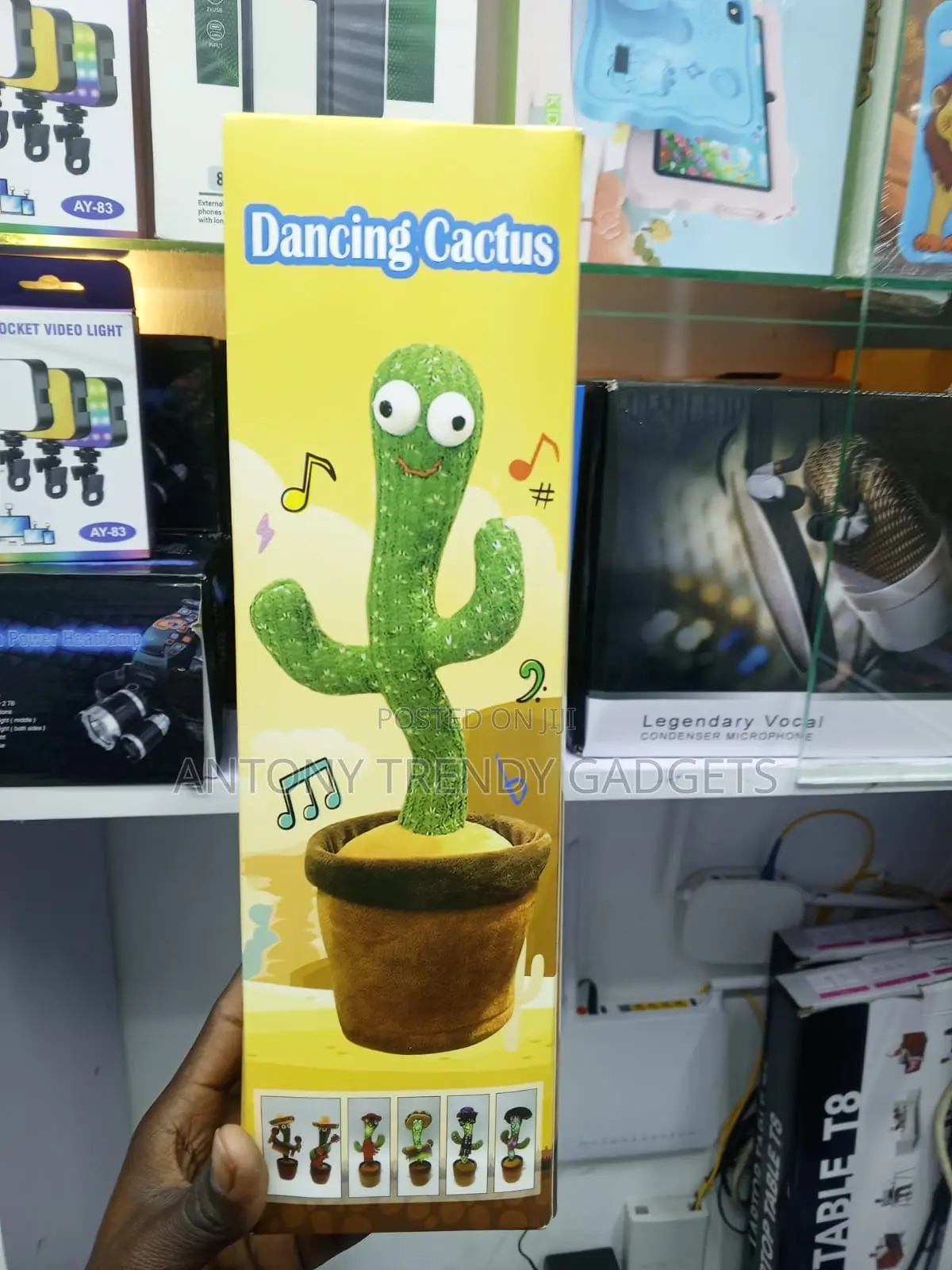 Funny Dancing Cactus Plush Doll With Recording Feature