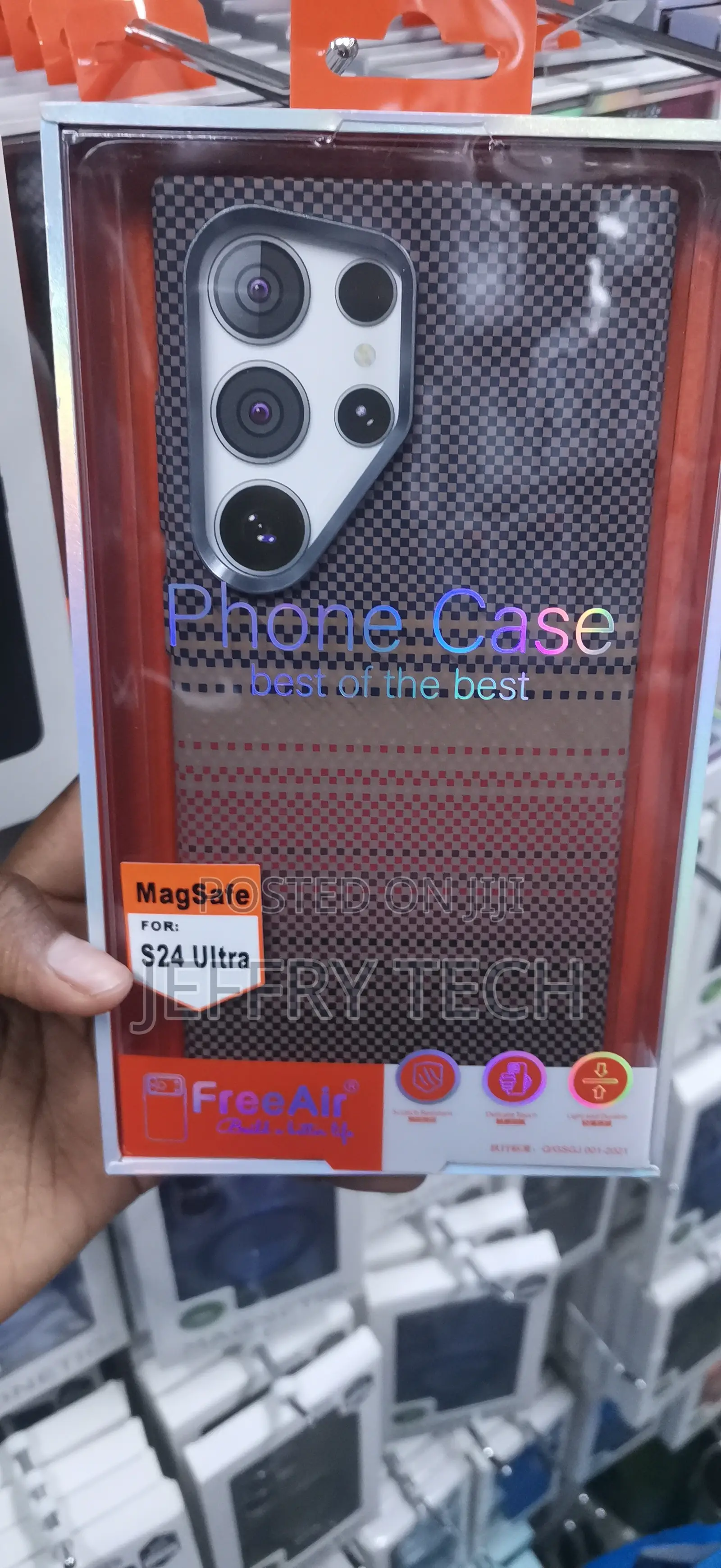 Free Air Carbon Fiber Case Designed for the Samsung Galaxy S24 Ultra