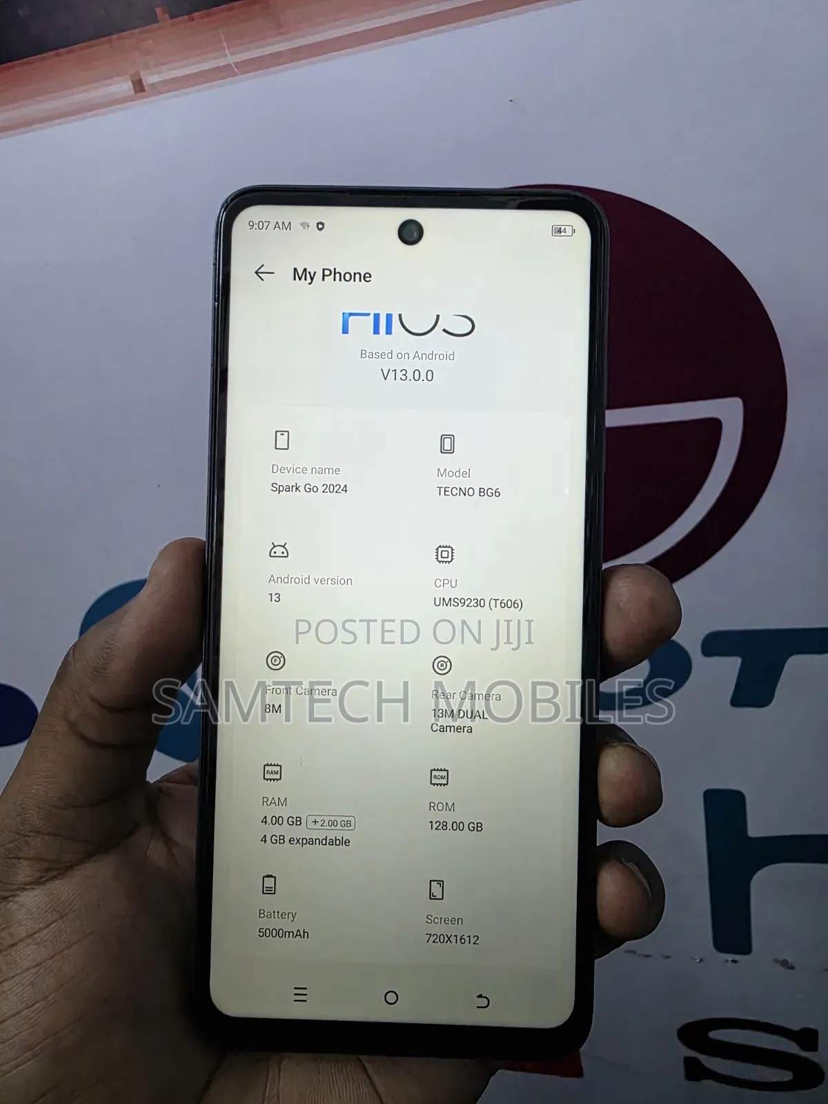 Tecno Spark Go 128 GB Silver