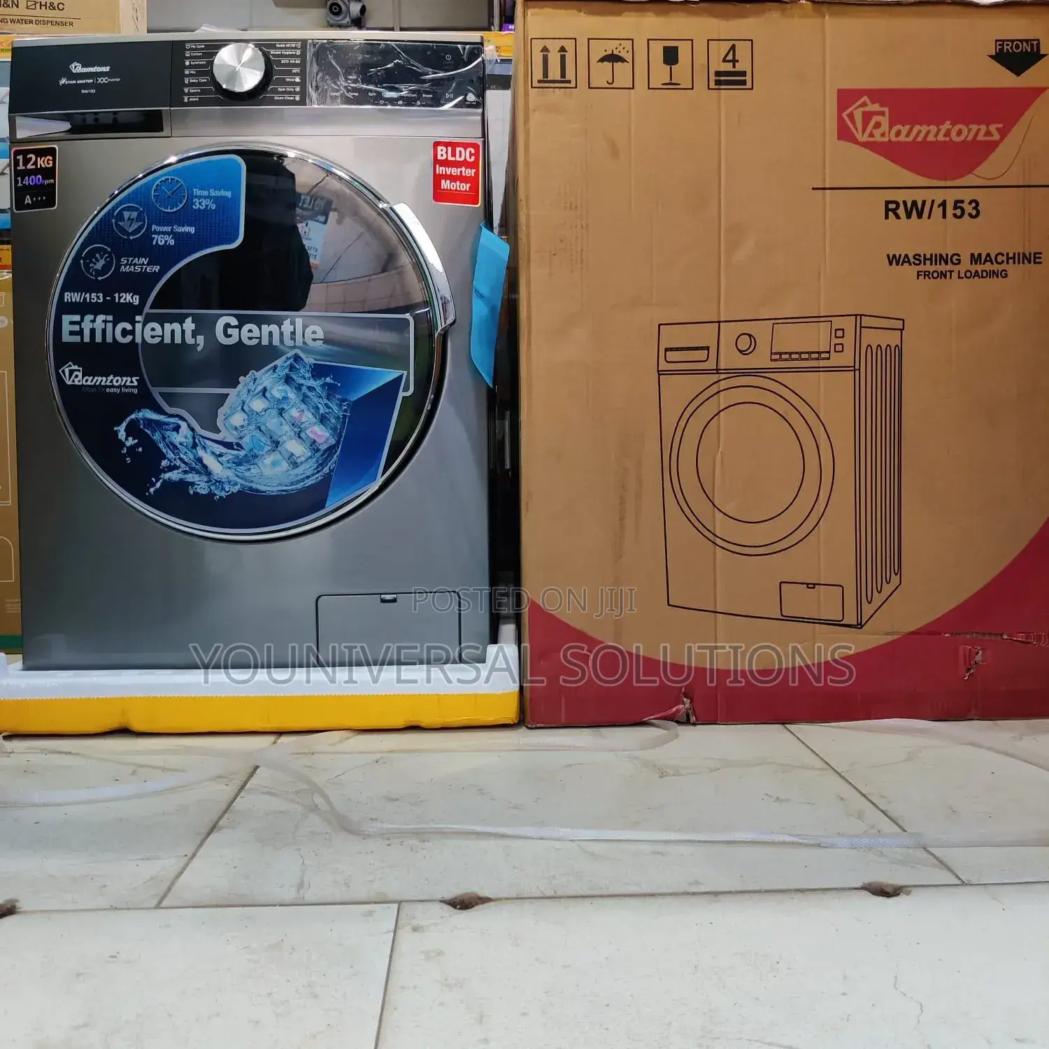 *Ramtons Washing Machine 12kg Top Load Magic Cube Full Automatic