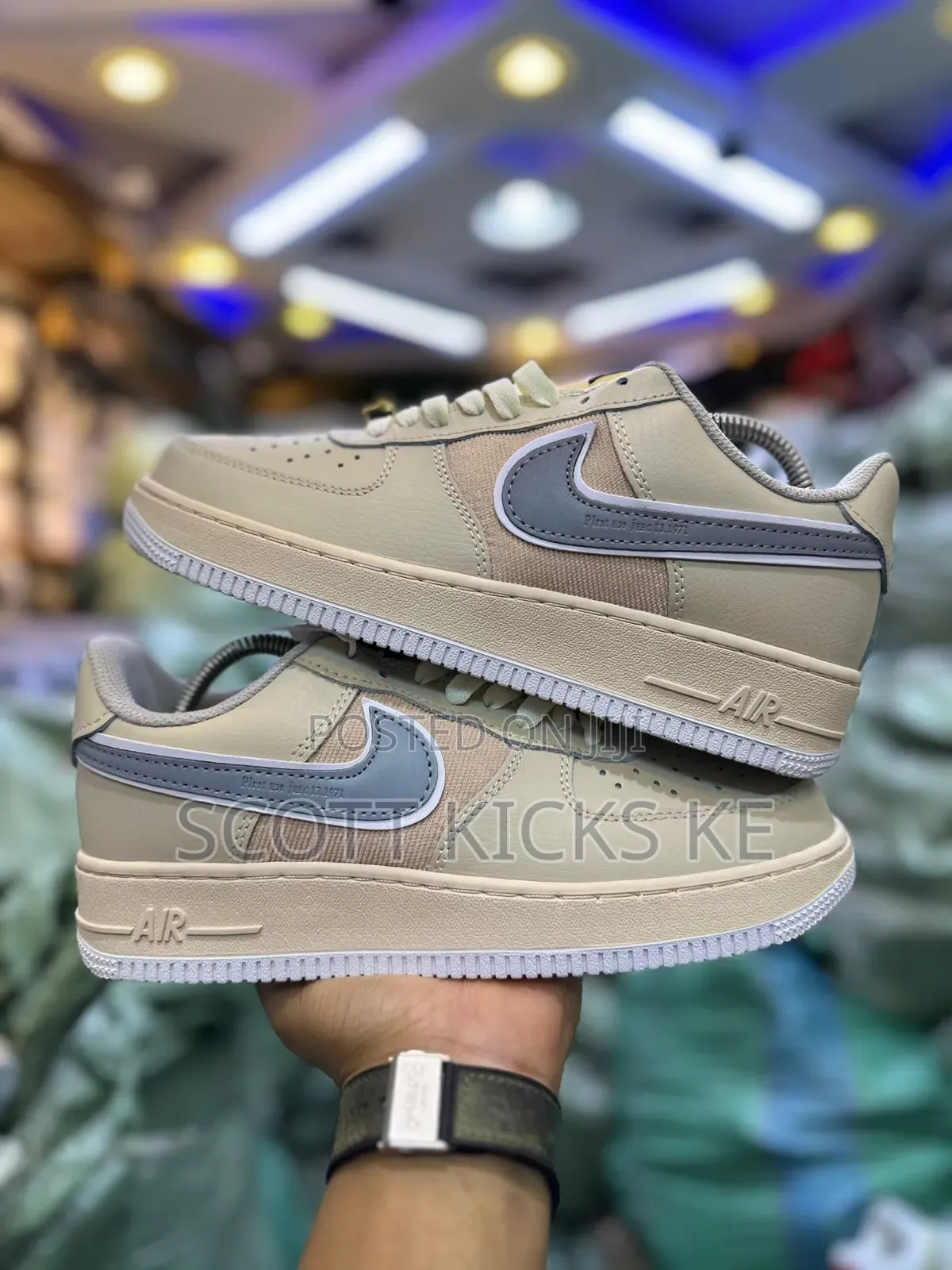 Nike Airforce Og “ Beige Cream 
Quality Leather