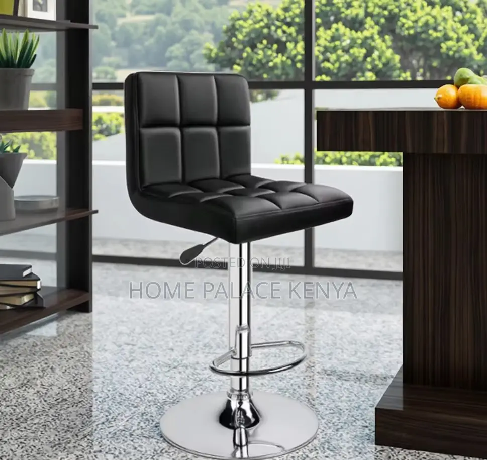 Counter Chair: Adjustable Padded Seat With Backrestst