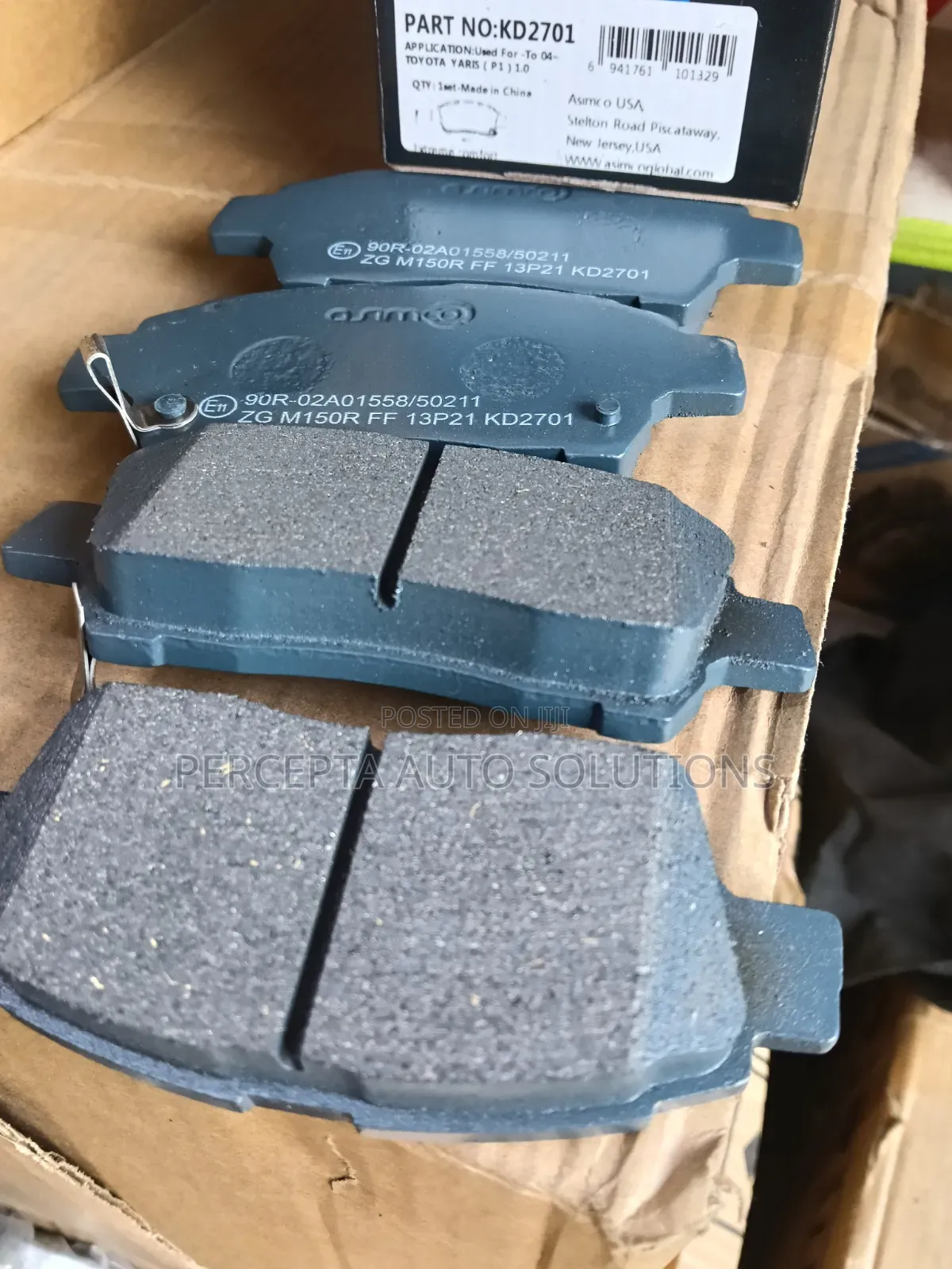 Toyota Vitz,Probox,Platz Asimco Front Brake Pads Kd2701