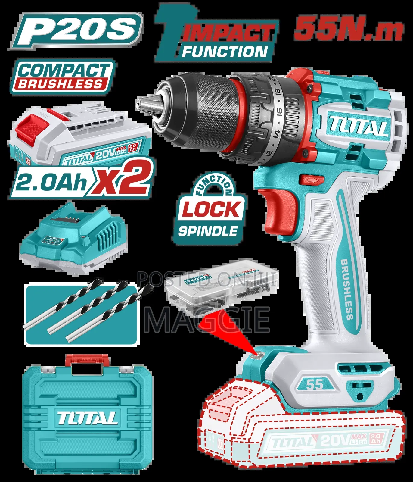 Compact Brushless Cordless Impact Drill