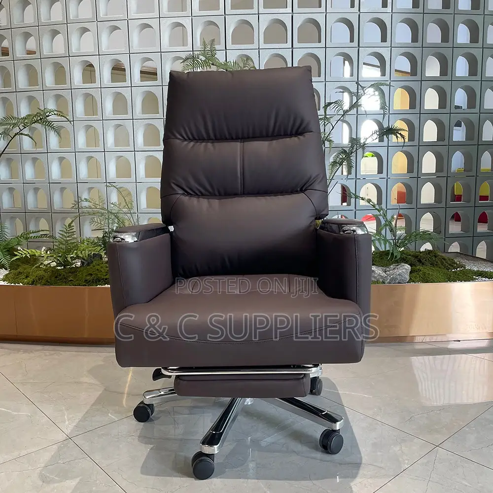Office Leather Chair With Footrest