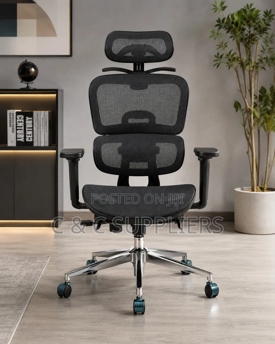 Executive Office Mesh Chair With Footrest