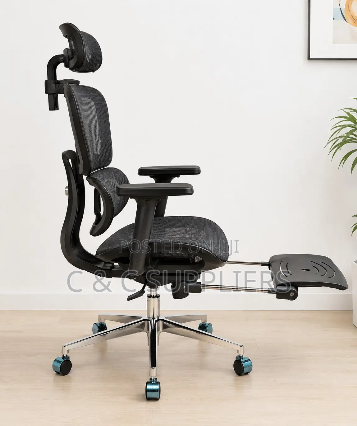 Executive Office Mesh Chair With Footrest