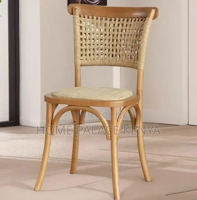 Wedding Chair: Premium Wooden Chair With Rope Wooven Back