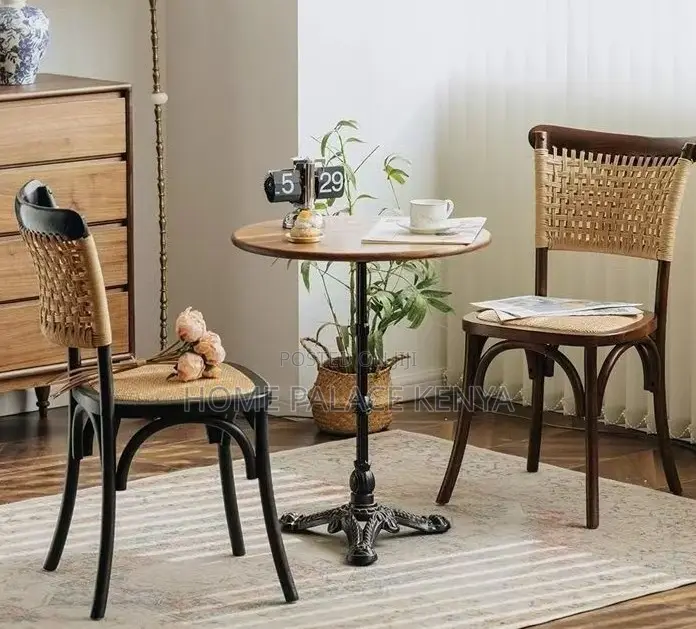 Wedding Chair: Premium Wooden Chair With Rope Wooven Back