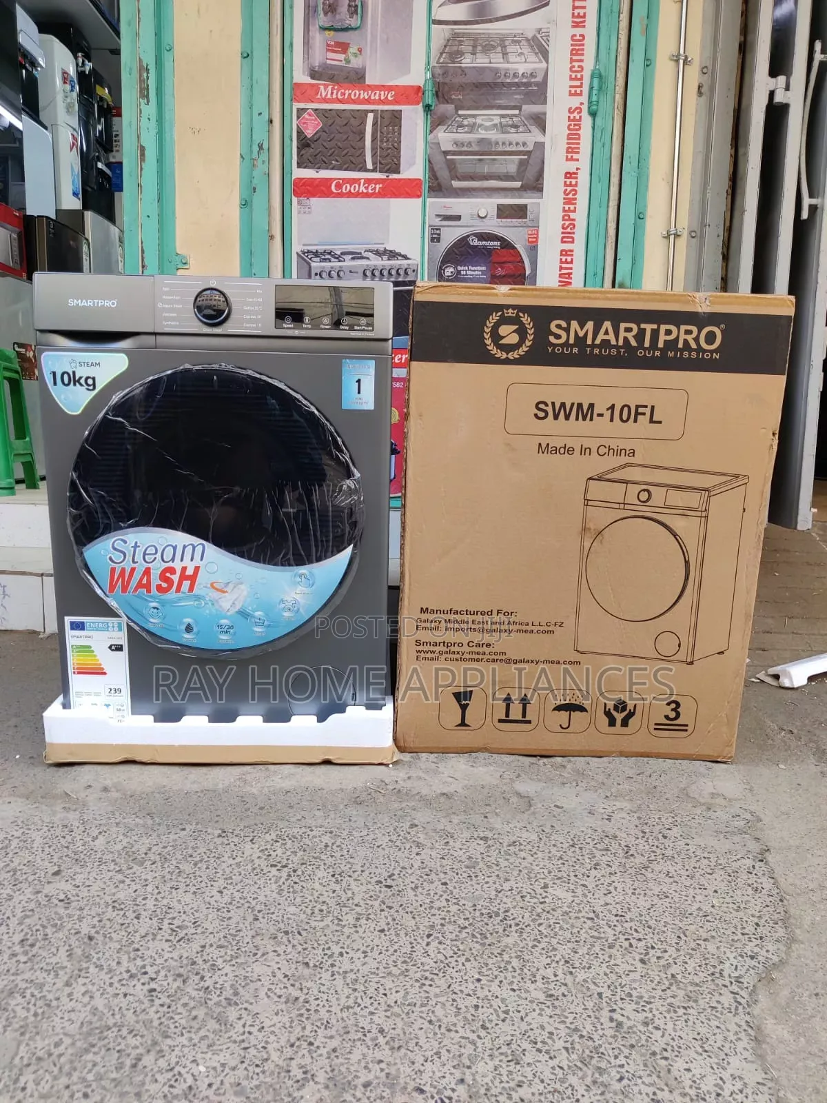 Smartpro Washing Machine Frontload 10kg Steam Wash