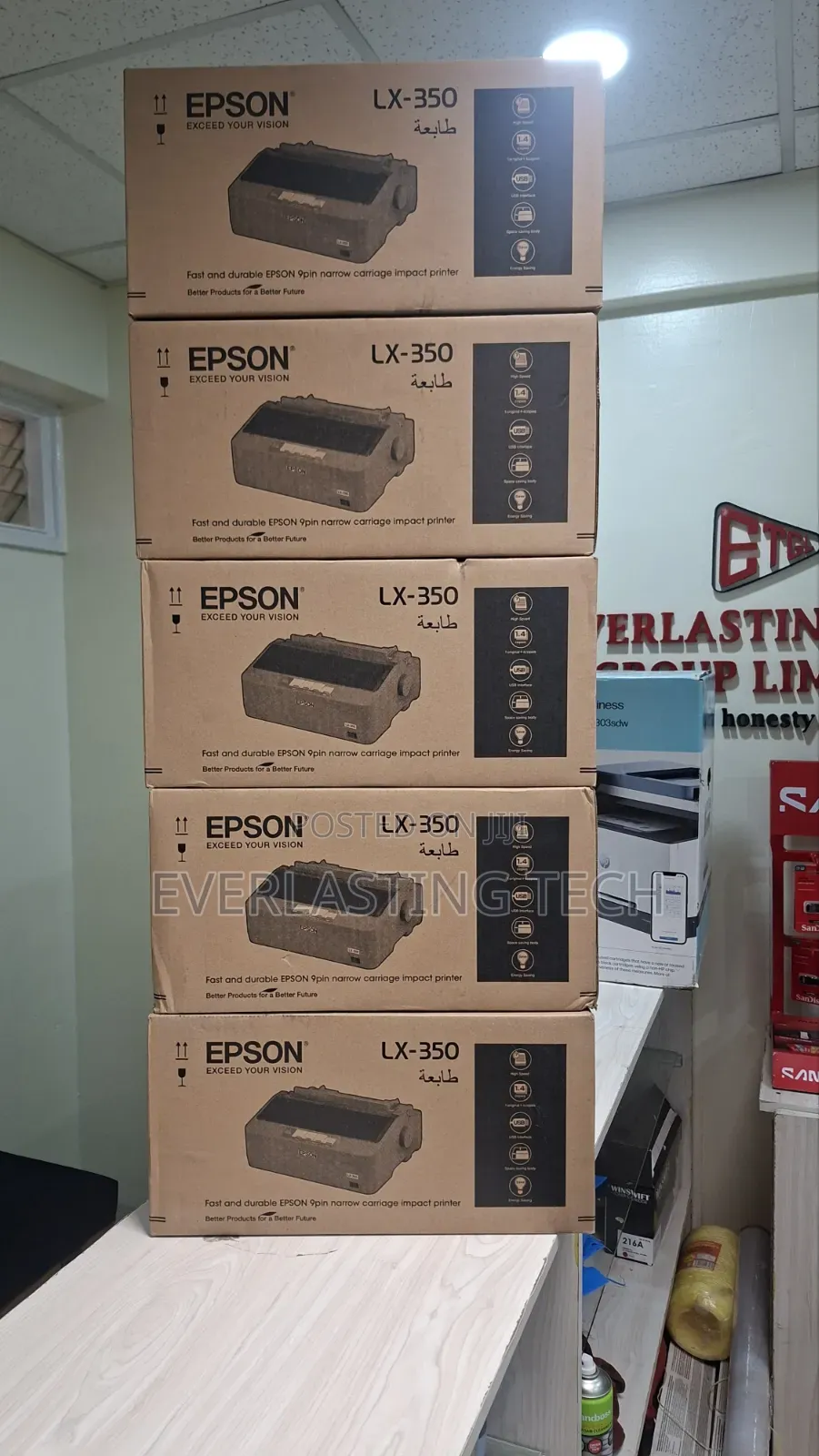 Epson Lx350 Dot Matrix Printer With 9 Pin