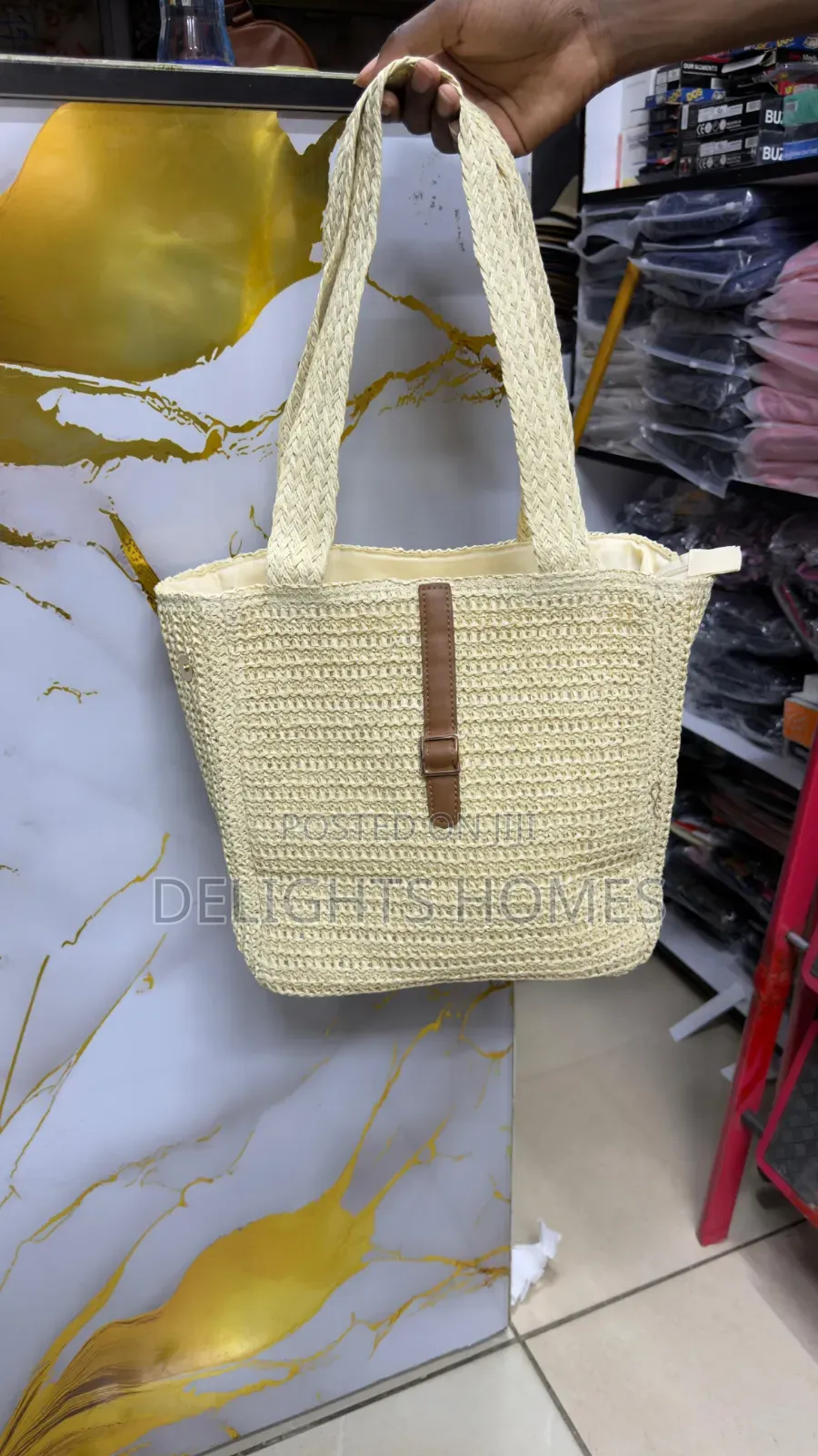 Elegant Woven Summer Straw Tote Bags_yu