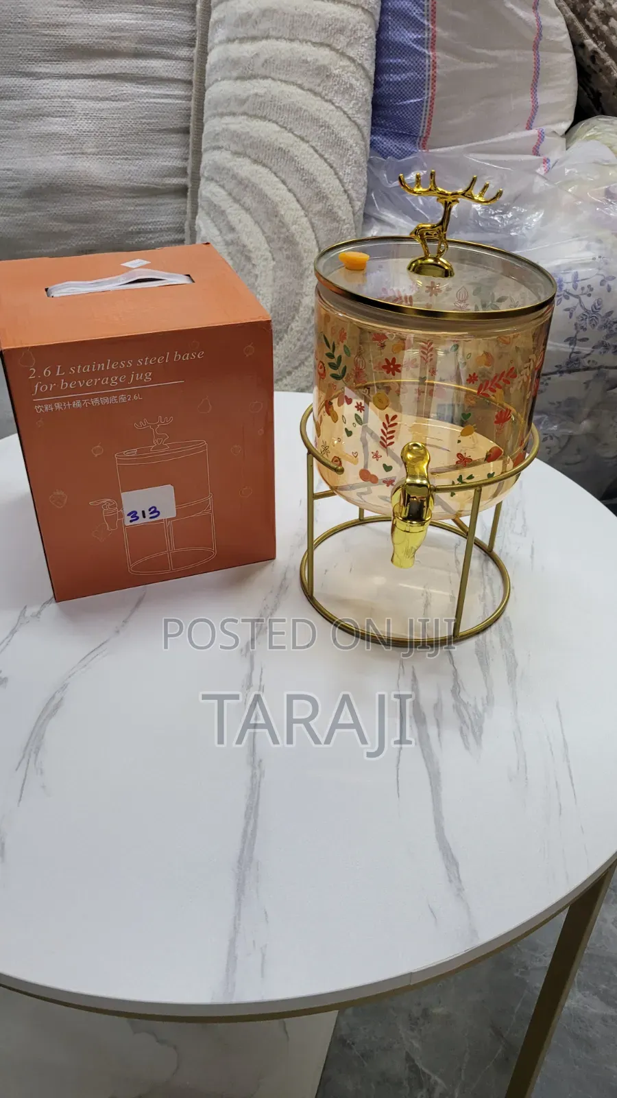 Premium Glass Juice Jar With Airtight Lid Leakproof Beverage Dispenser