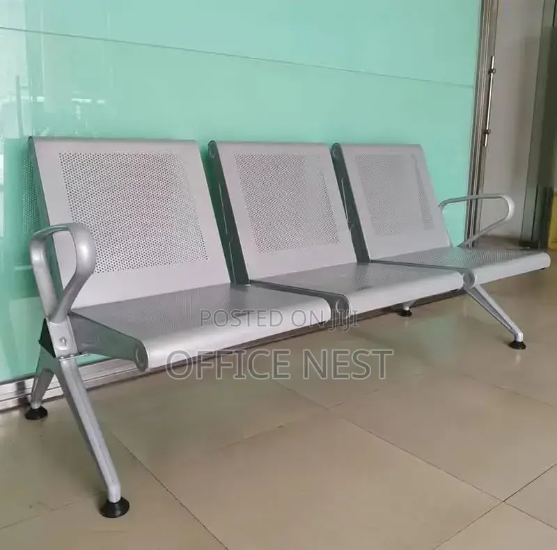 Silver Office Waiting Chair