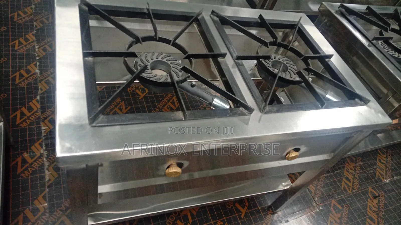 Gas Cooker Two Burner, Stainless Steel