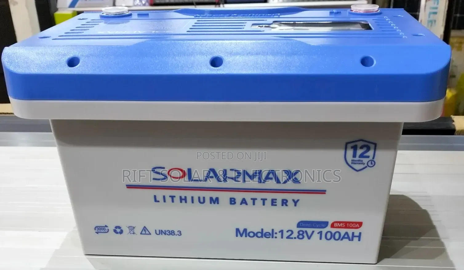 100ah - 12v Lithium Ion Solar Battery Top Grade With Display