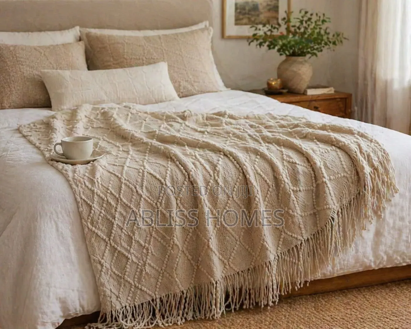 Decorative Knitted Throw Blankets