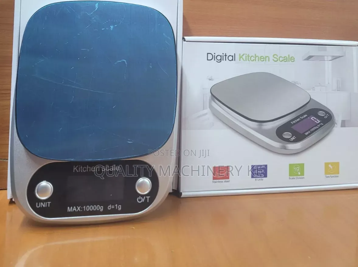 Accurate 10kgs Silver Kitchen Scale
