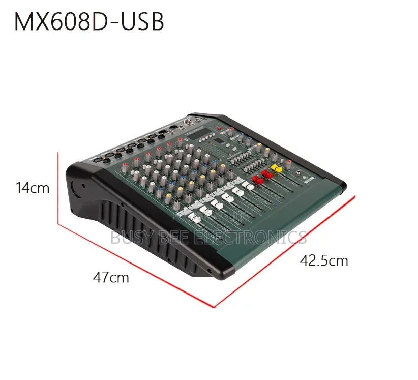6-Channel 350w Power Mixer Amplifier