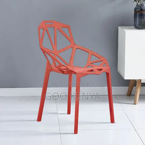 Outdoor Chair; Heavy Duty Weather Resistant Plastic Garden Chair