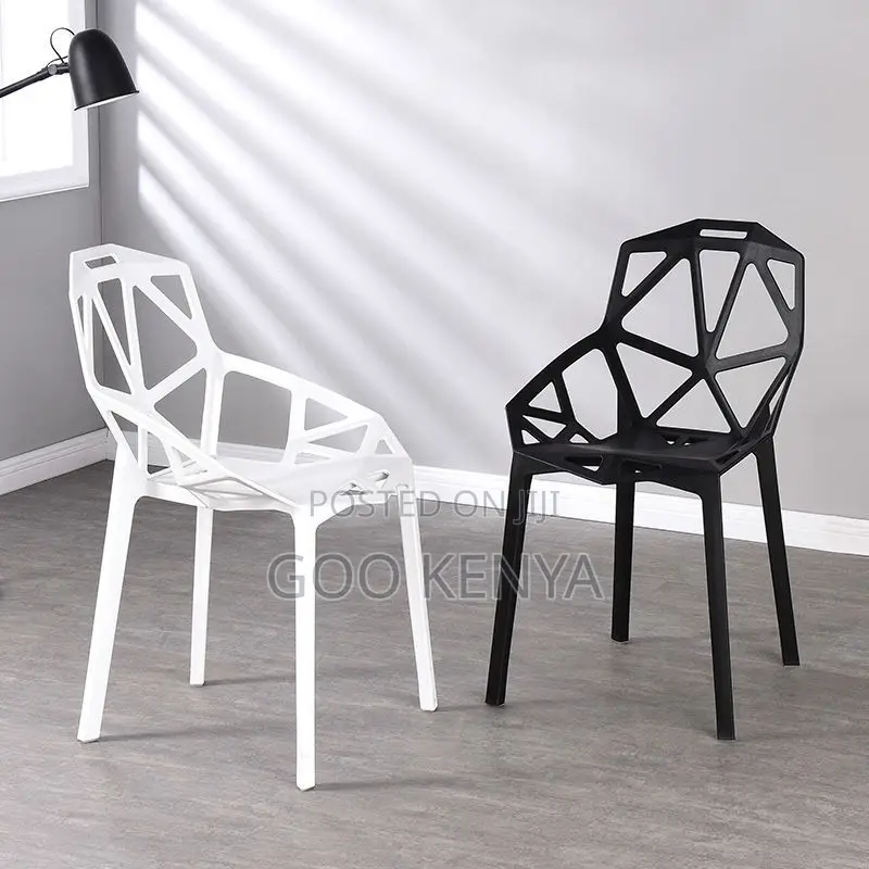 Outdoor Chair; Heavy Duty Weather Resistant Plastic Garden Chair