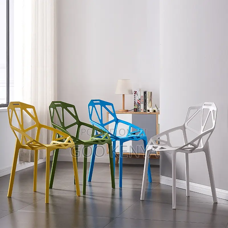 Outdoor Chair; Heavy Duty Weather Resistant Plastic Garden Chair