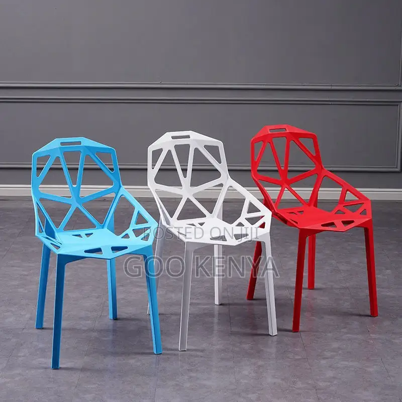 Outdoor Chair; Heavy Duty Weather Resistant Plastic Garden Chair